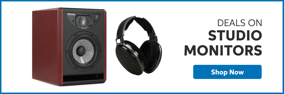 Shop deals on studio monitors.