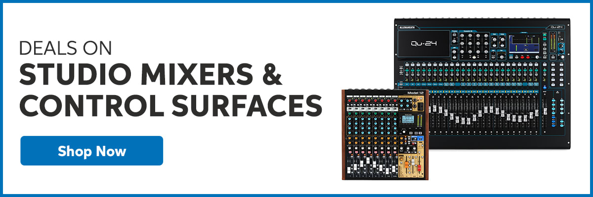 Shop deals on studio mixers & control surfaces.