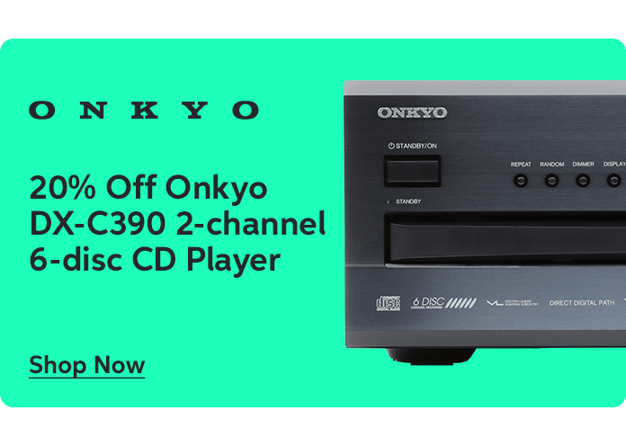 20% Off Onkyo DX-C390 2-channel 6-disc CD Player