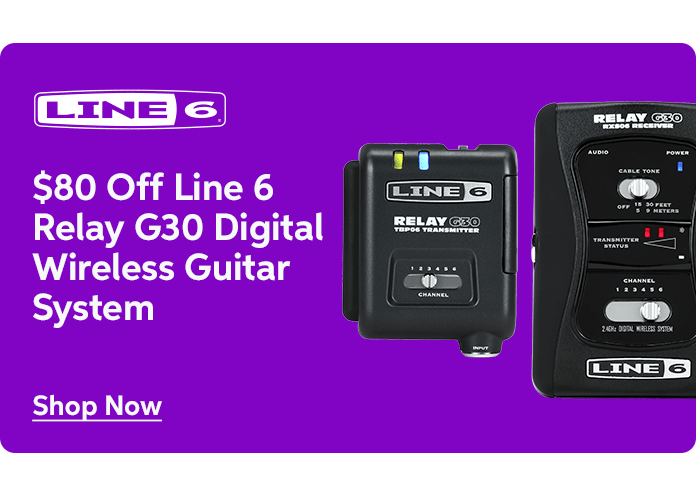 $80 Off the Line 6 Relay G30 Digital Wireless Guitar System 
