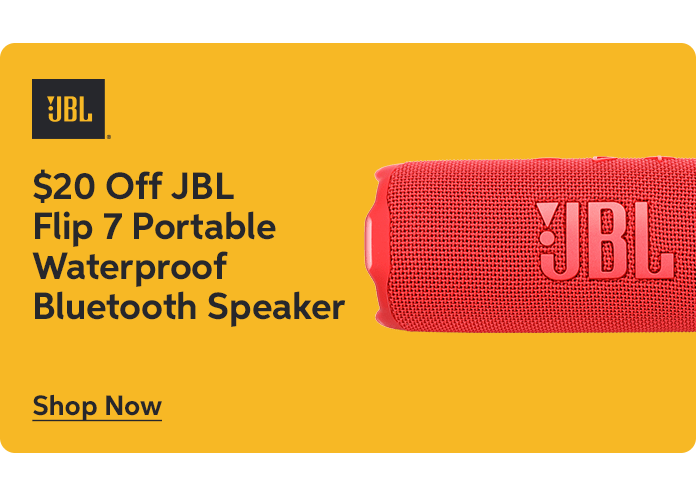 $20 Off JBL Flip 7 Portable Waterproof Bluetooth Speaker