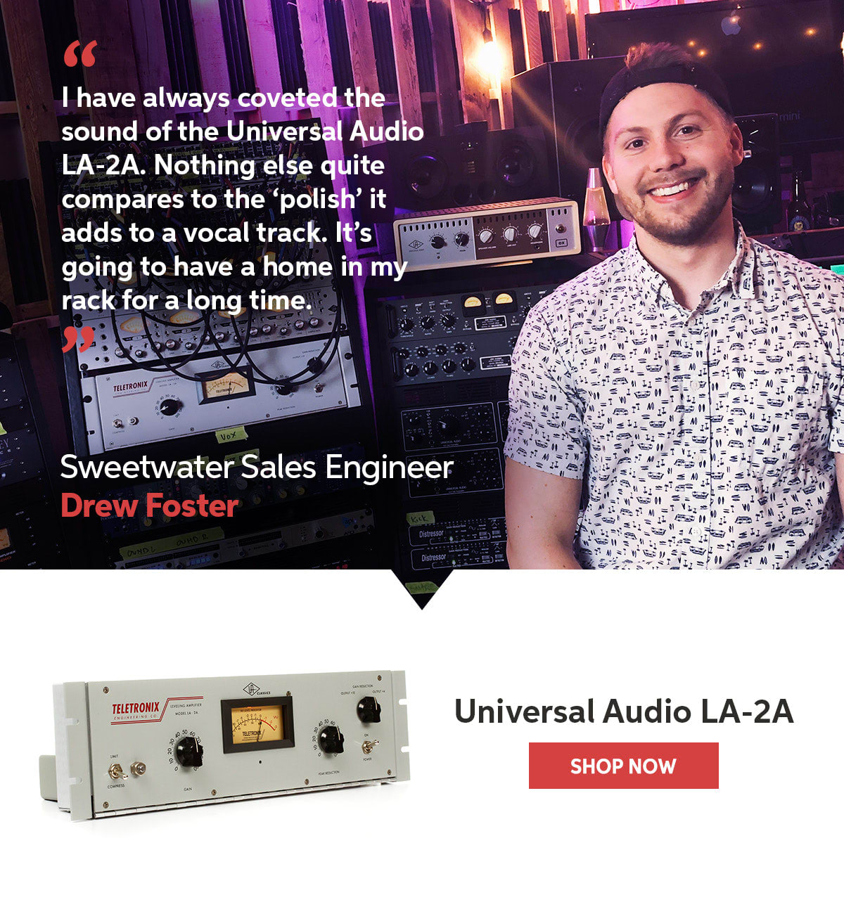 Staff Pick: Universal Audio LA-2A. Shop now.
