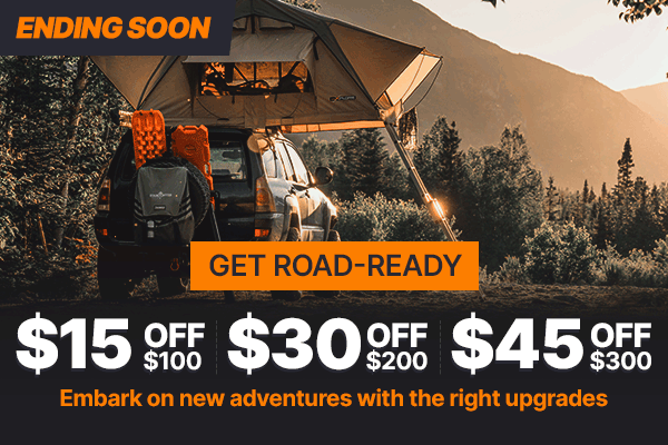 Get Road-Ready - $15 OFF $100 | $30 OFF $200 | $45 OFF $300