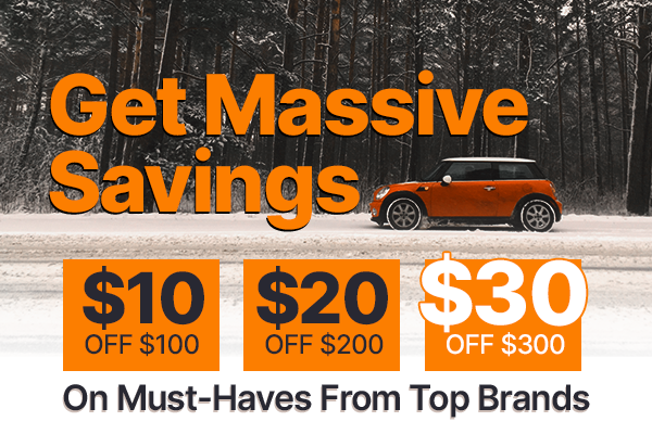 Get Massive Savings - $10 OFF $100 | $20 OFF $200 | $30 OFF $300