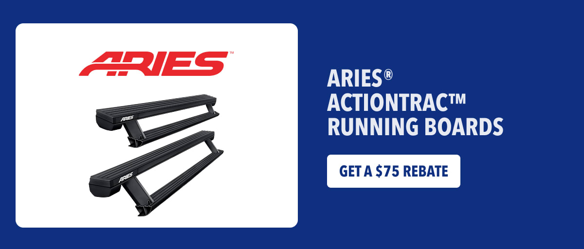 Get $75 Rebate on Aries ActionTrac Running Board