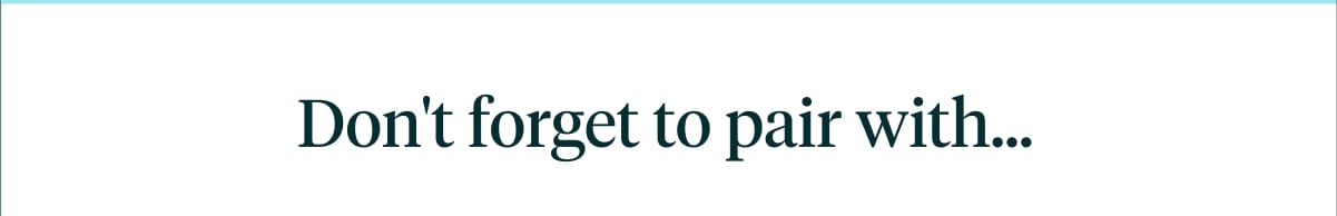 Don't Forget to pair with