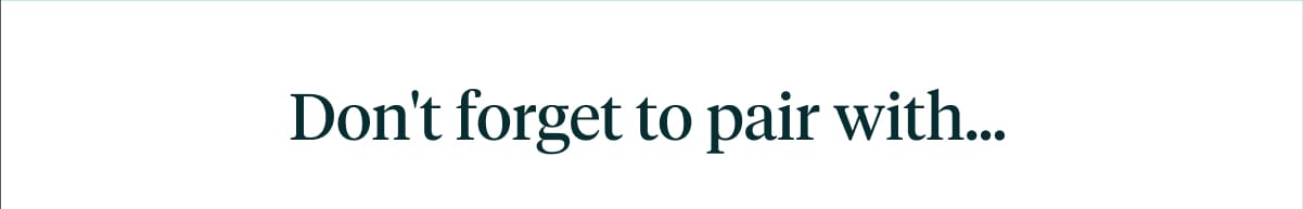 Don't Forget to pair with