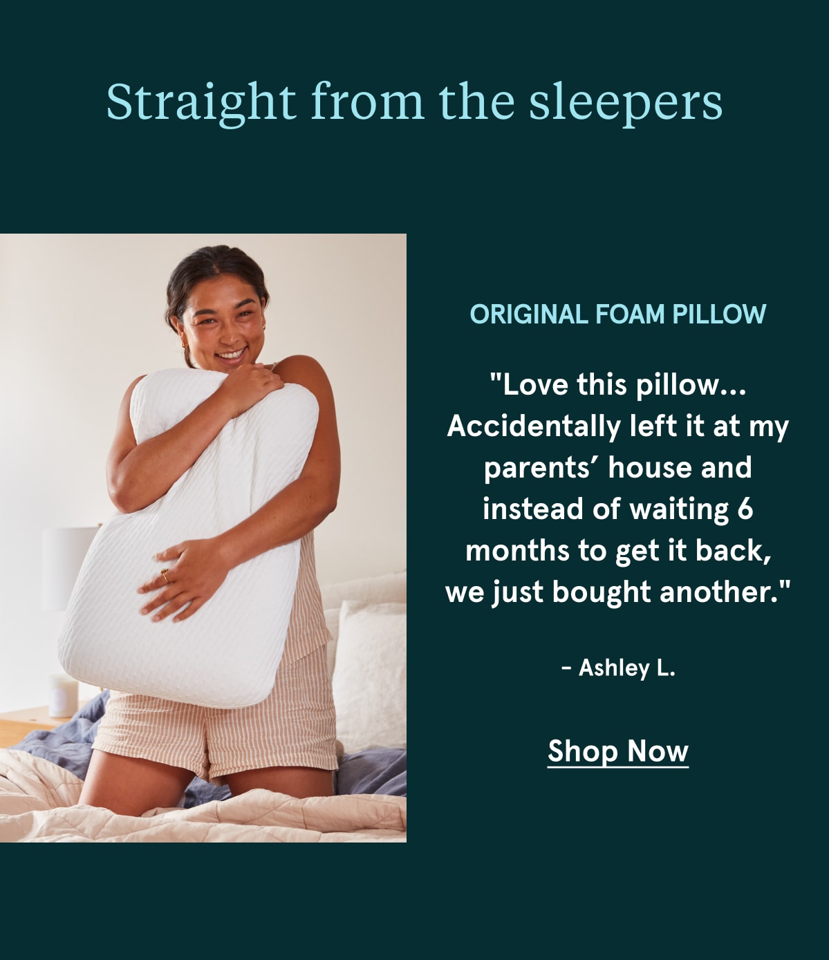 Original Foam Pillow | Shop Now