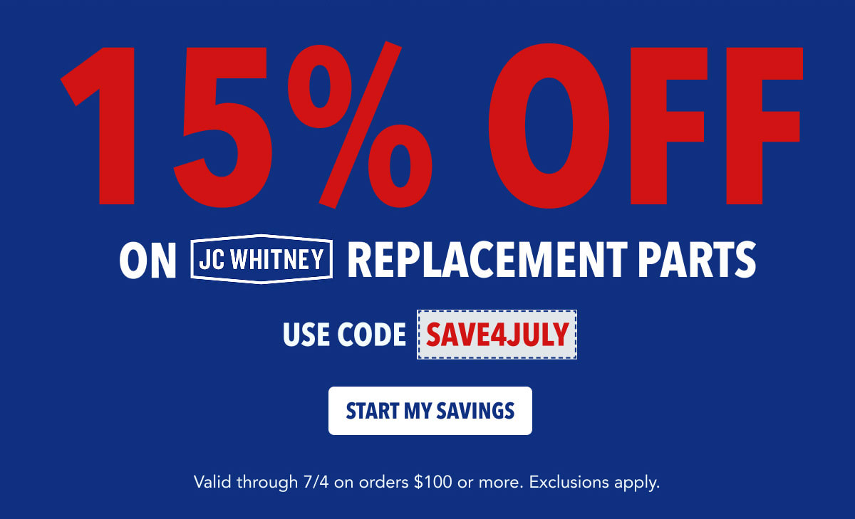 15% OFF JCW Replacement Parts. Use Code: SAVE4JULY