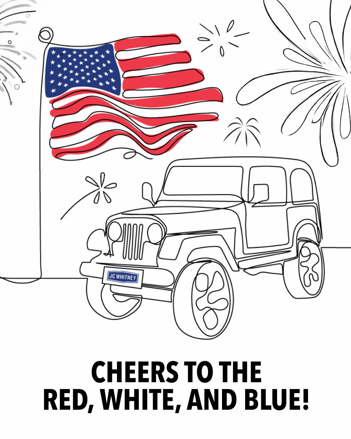 Cheers to the Red, White, and Blue!