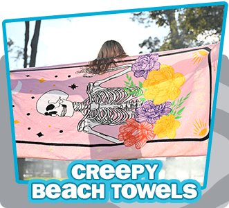 creepy beach towels