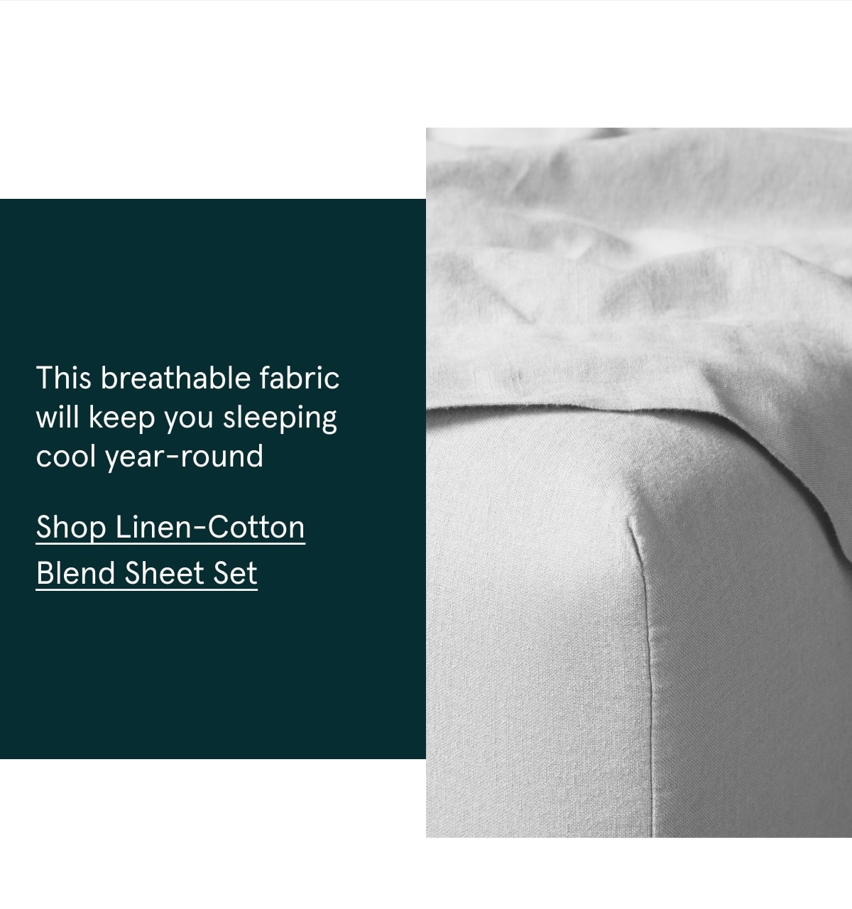 Shop Linen-Cotton Blend Sheet Set