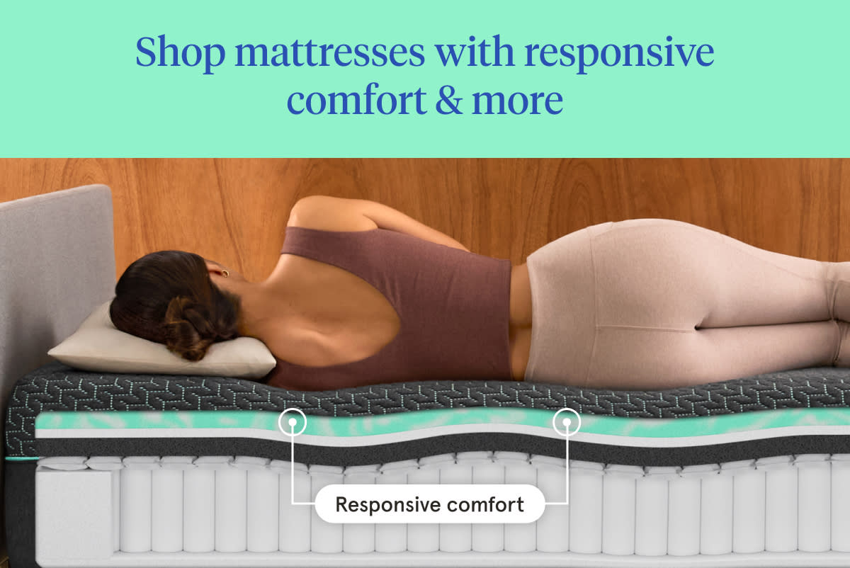 Shop mattresses with responsive comfort & more