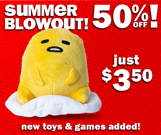 summer blowout! 50% off!