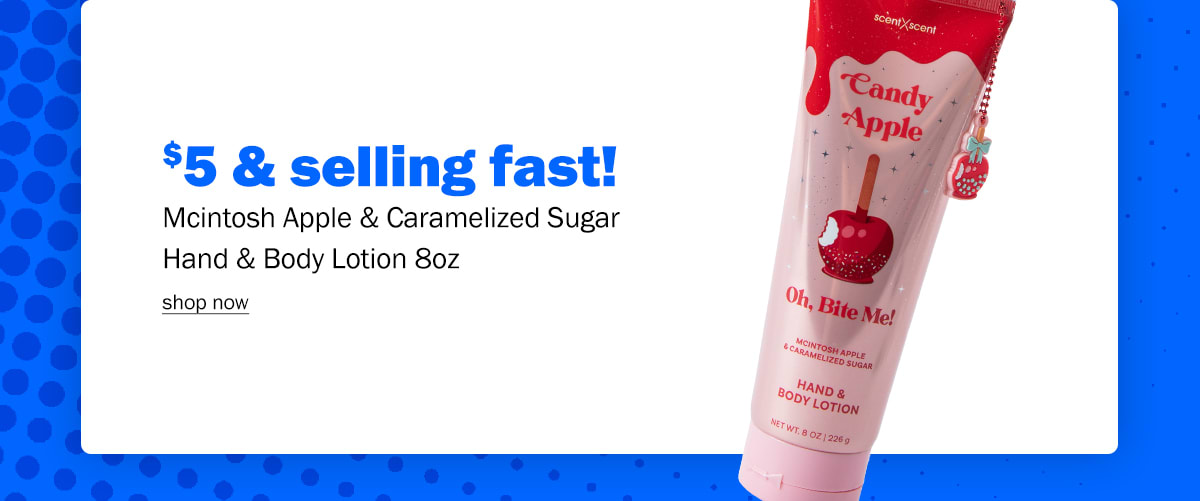 mcintosh apple & caramelized sugar hand & body lotion