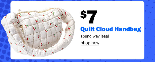 Quilt cloud handbag