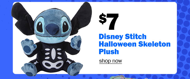 Disney Stitch Halloween Skeleton Plush