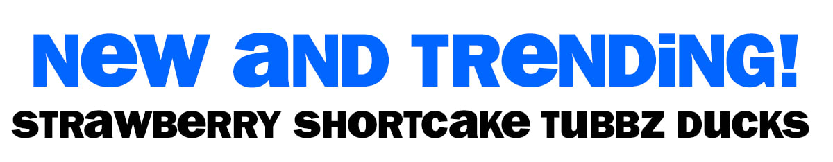 new and trending! strawberry shortcake tubbz ducks