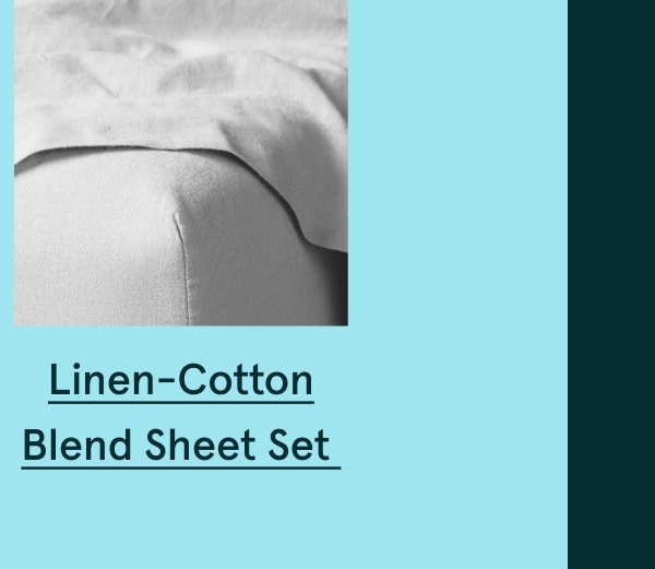 Linen-Cotton Blend Sheet Set