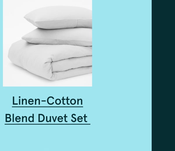 Linen-Cotton Blend Duvet Set