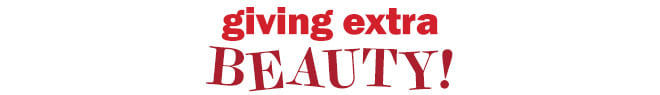 giving extra beauty!