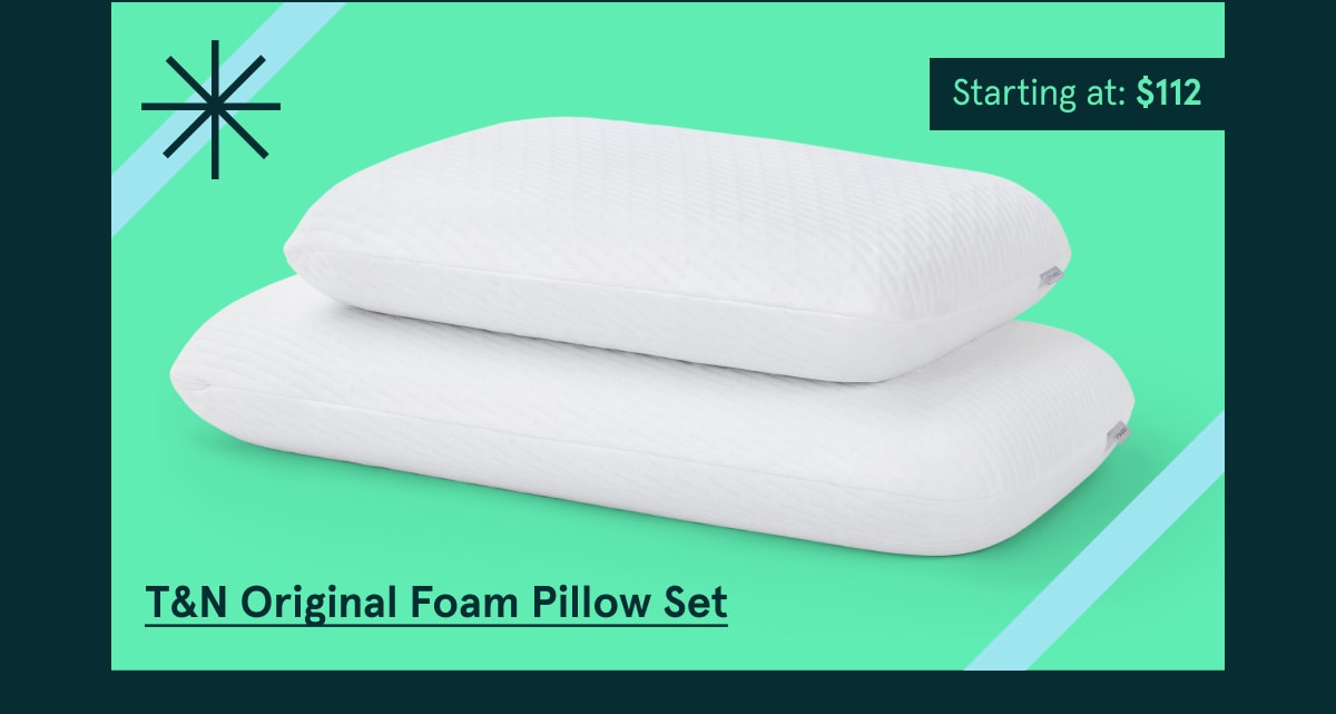 T&N Original Foam Pillow Set