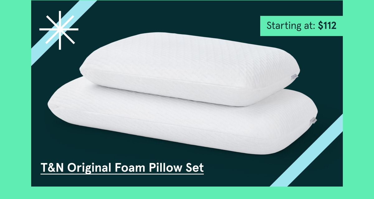 T&N Original Foam Pillow Set