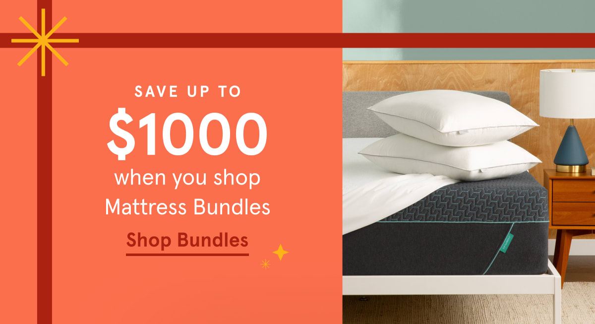 Save up to $1000 when you shop mattress bundles | Shop bundles
