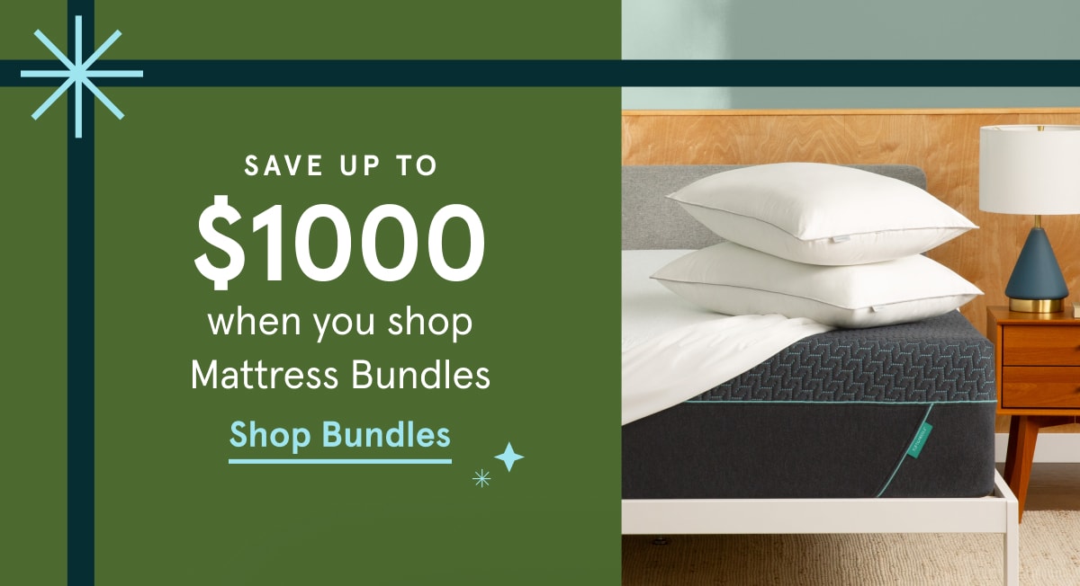 Save up to $1000 when you shop mattress bundles | Shop bundles