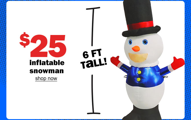 inflatable snowman - $25