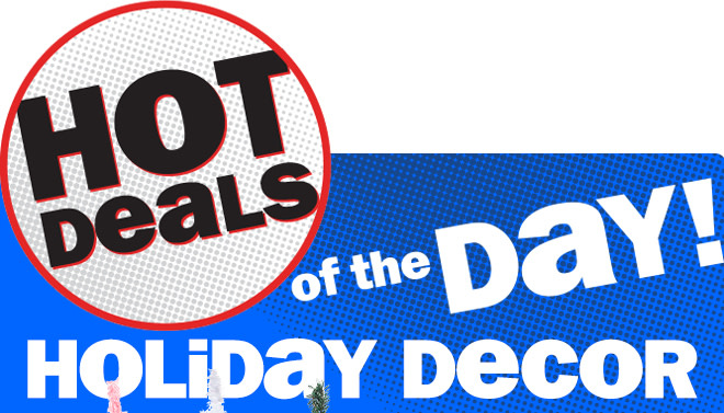 hot deals of hte day - holiday decor!