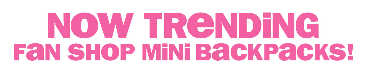 now trending - fan shop mini backpacks!