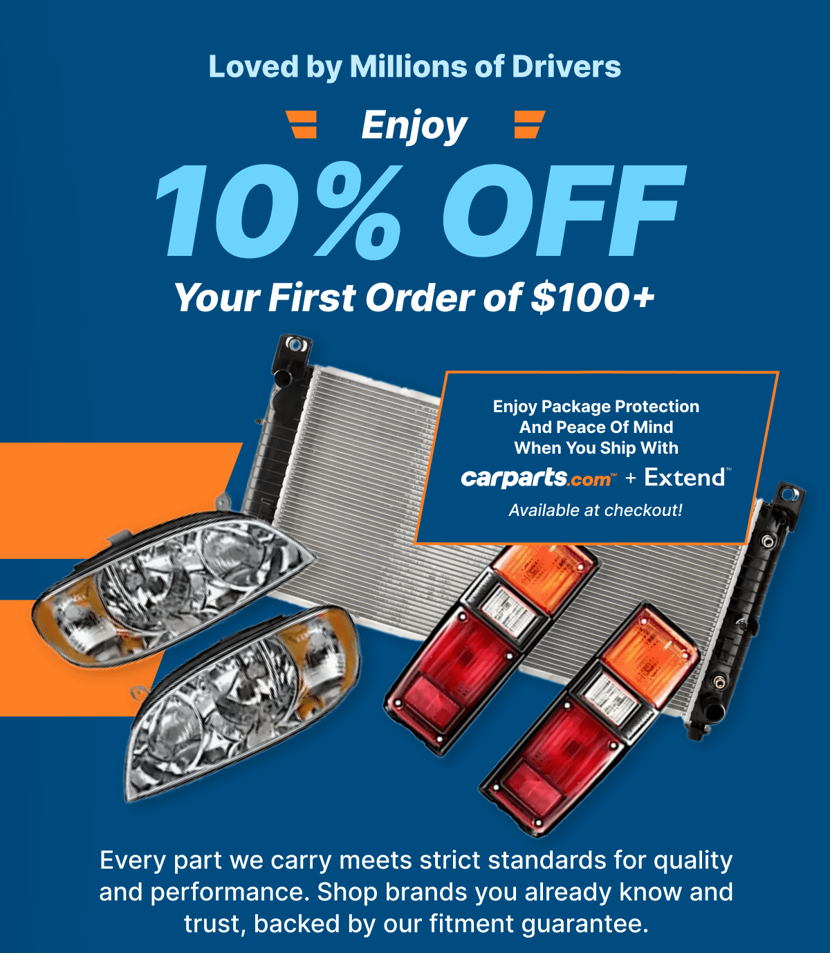 Loved by Millions of Drivers | Enjoy 10% Off | Your First Order of $100+