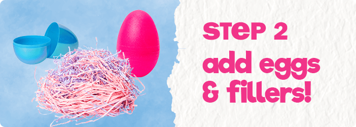 step 2: add eggs & fillers!