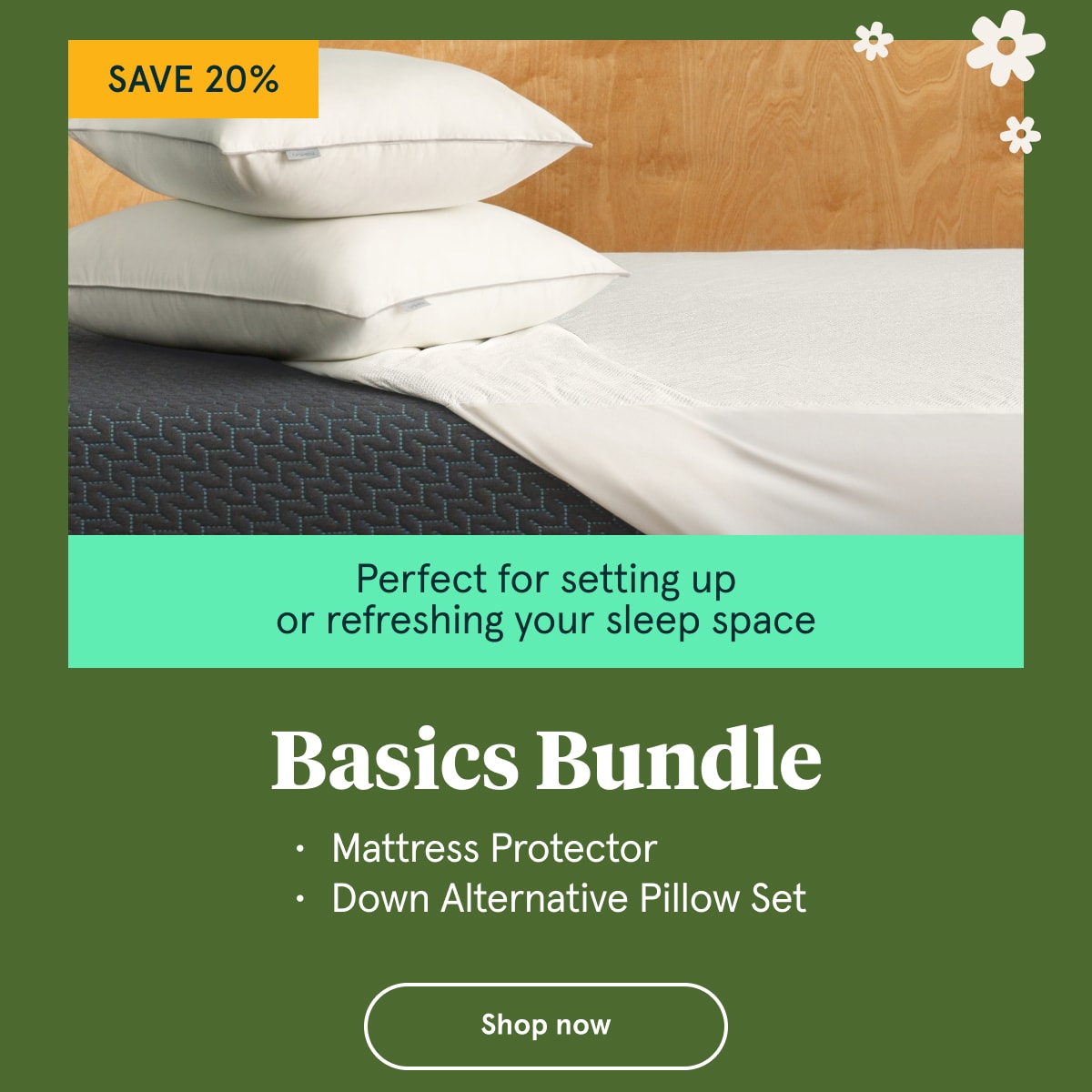 Save 20% | Basics Bundle | Shop Now
