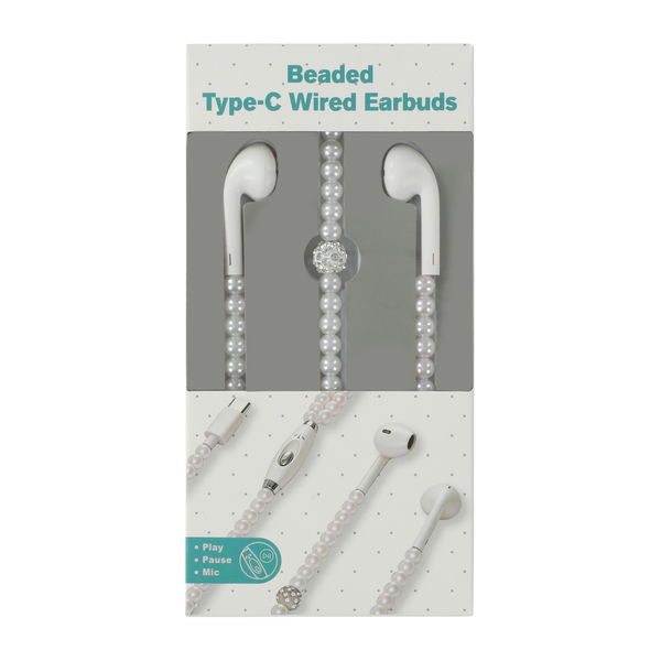 Beaded Type-C Wired Earbuds