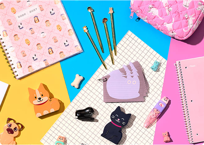 school supplies, but cuter!