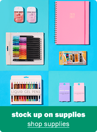 stock up on supplies