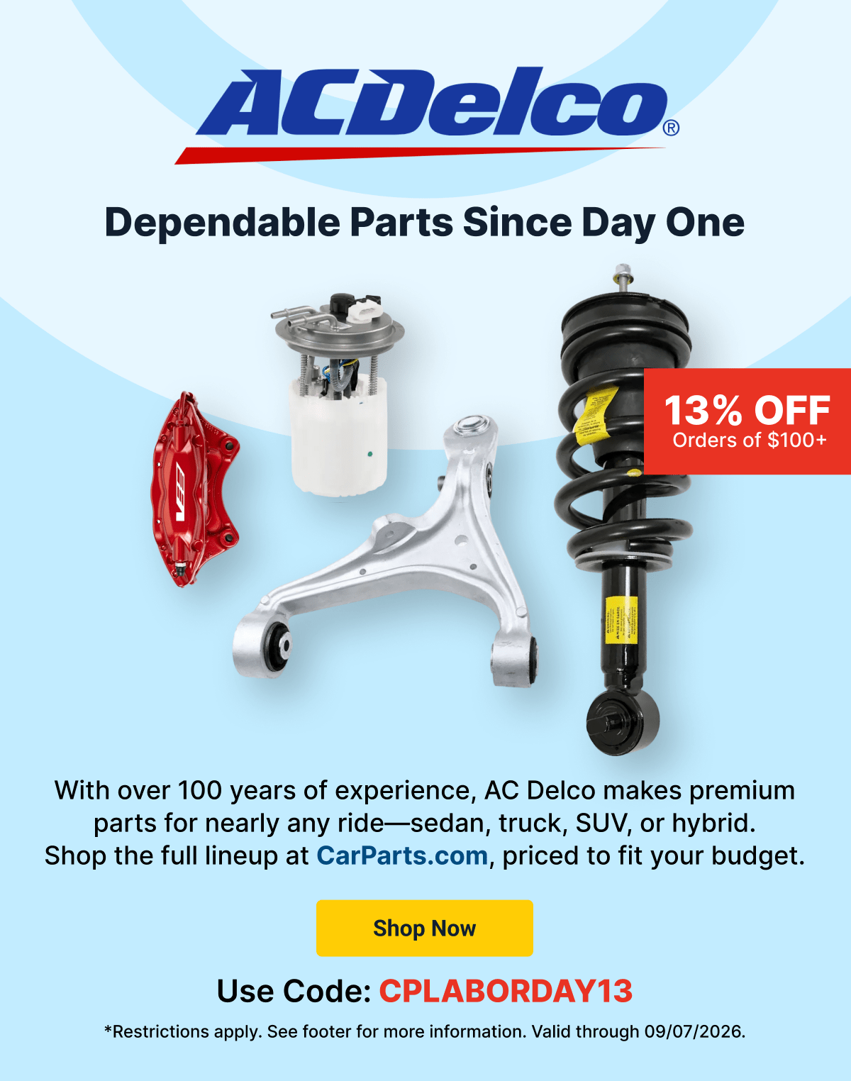 AC Delco | Dependable Parts Since Day One