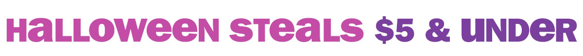 Halloween steals $5 & under