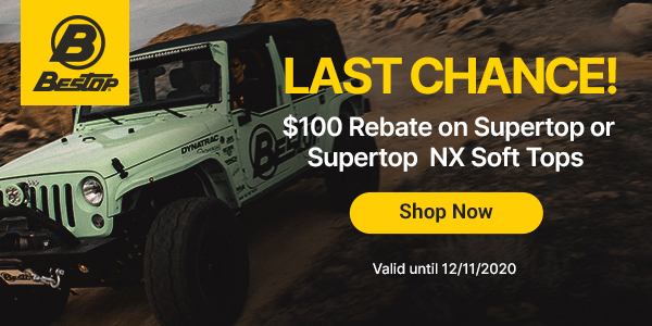 $100 Rebate on Supertop or Supertop NX Soft Tops
